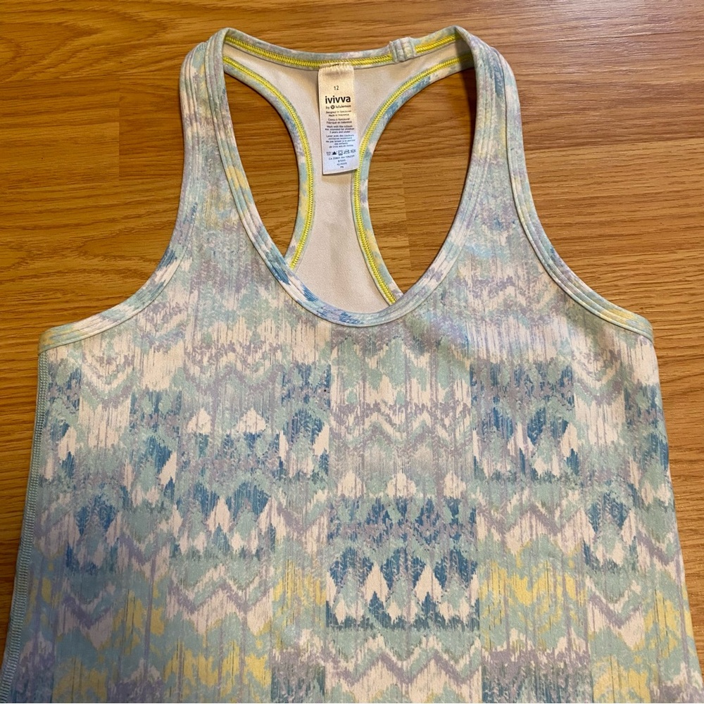 Ivivva by Lululemon multicolour tank girls size 12 - Picture 4 of 7